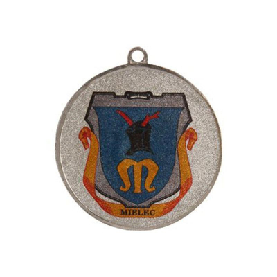 Medalje Victoria Sport Silver, çelik, 45mm diametër, ngjyrë argjendi