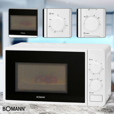 Furrë me mikrovalë Bomann MW 6014 CB, 20L, 700W, e bardhë