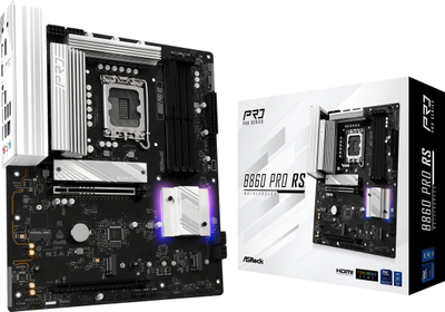 Pllakë amë Asrock B860 Pro RS, Intel B860, DDR5, ATX