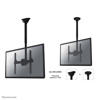 Таванска држачка за ТВ Neomounts NM-C440BLACK, 32"-60", црна