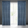Perde Eurofirany Drape 368076, kadife, 140x270 cm, blu