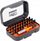 Set bitash Bahco Torsion, 31 copë, shumëllojshmëri Hex Phillips Torx, portokalli e zi