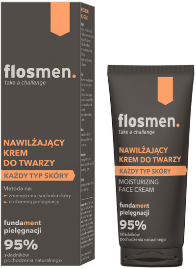 Kрем за лице Floslek Flosmen, хидратантен, за сите типови кожа, 50 ml