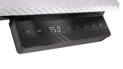 Tavolinë gaming Endorfy Atlas L Electric, elektrike, 150×78 cm, e bardhë