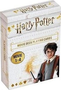 Karta loje Harry Potter Movie Deck, filmat 1-4, koleksion, e bardhë