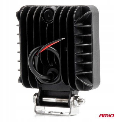 Reflektor pune LED AMiO 04200, IP67, dritë e bardhë e ftohtë, i zi