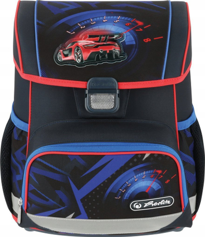 Çantë shkolle Herlitz Loop Plus High Speed, 16L, set me penar dhe çantë sporti, shumëngjyrëshe