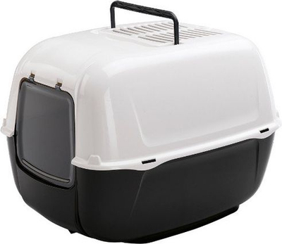 Tualet i mbyllur për mace Ferplast Cat Prima 1280G, plastik, me kapak