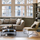 Fotelja Atmosphera Moana, stof, këmbë metalike, taupe