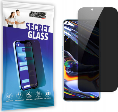 Xham mbrojtës GrizzGlass Matte SecretGlass për Realme 8i, efekt privatësie, i tejdukshëm