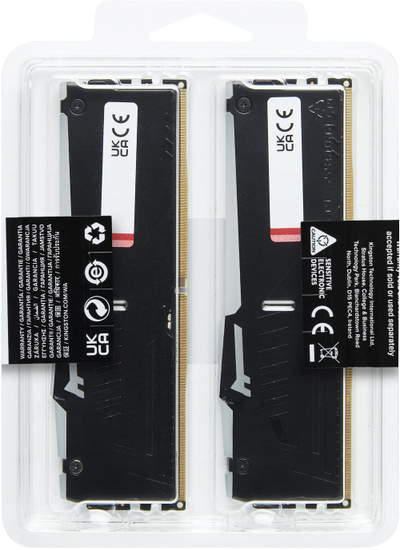 Memorie RAM Kingston Fury Beast RGB KF556C40BBAK4-64, 64GB DDR5, 5600MHz, e zezë