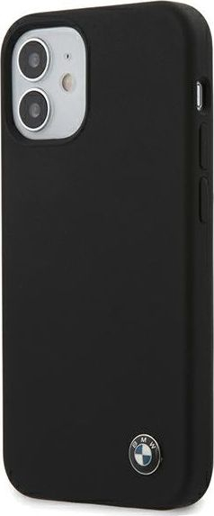 Kapak telefoni BMW BMHCP12SSILBK për iPhone 12 mini 5.4\", silikon, i zi