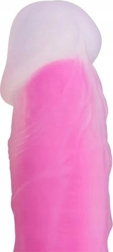 Dildo Glorious Real Skin Feel, 7\", me kupë thithëse, rozë