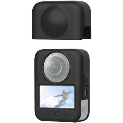 Mbulesë silikoni Puluz për DJI Osmo 360, kapak lente, e zezë