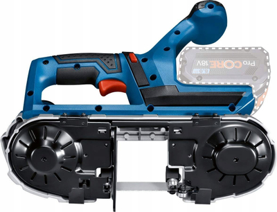 Sharrë shirit Bosch GCB 18V-63 pa kabllo, 18V, pa bateri e pa karikues, blu