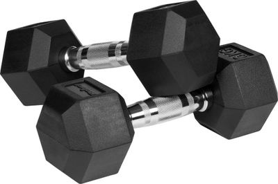 Pesa dore Rebel Dumbbells, plastikë dhe çelik, ngjyrë e zezë