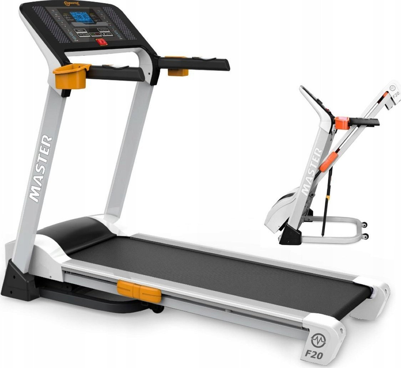 Breçetë vrapimi Master Treadmill MASTER F20, 16 km/orë, 10% pjerrësi, e bardhë
