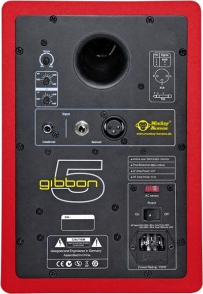 Monitor studio aktiv Monkey Banana Gibbon 5, 5", 80W, i kuq
