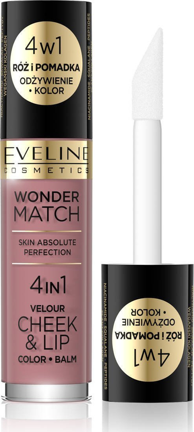 Blush dhe ruž në krem Eveline Cosmetics Wonder Match Velour 02, 4.5ml