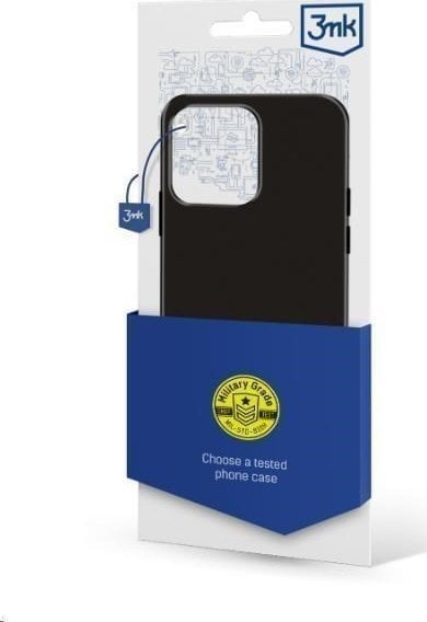 Futrollë 3MK Matt Case për Redmi Note 14 4G, matte, e zezë