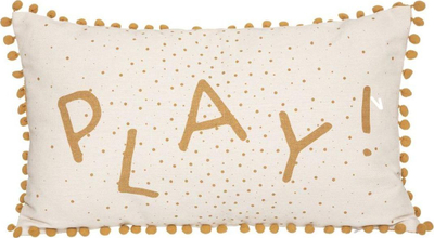 Jastëk dekorativ për kalamaj Play, 30x50cm, me mbulesë që çahet, bezhë