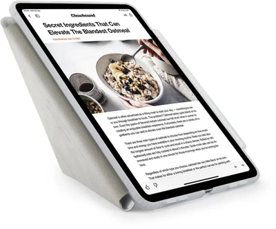Mbrojtëse tablet Pipetto Origami No3 Pencil Case iPad Pro 11 M4 M5, me mbajtëse për stylus, e bardhë