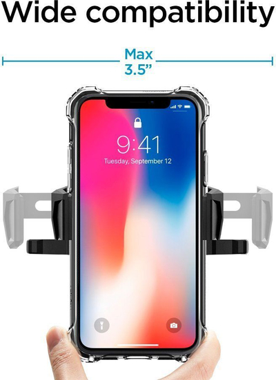 Mbajtëse telefoni për makinë Spigen TMS24 000CG21945, universale, për hapjen e CD-së, e zezë