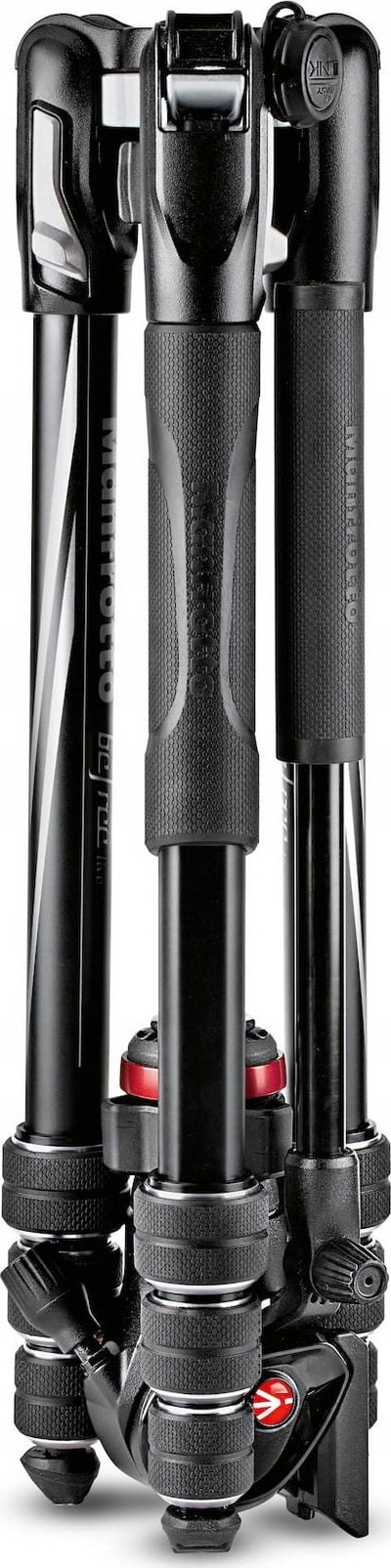 Tripod Manfrotto Befree Advanced Live Twist, alumin, për video, i zi