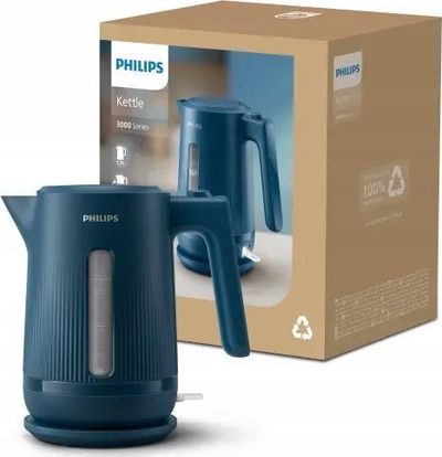 Çajnik elektrik Philips Series 3000 HD9411-70, 1.7L, Malibu blu