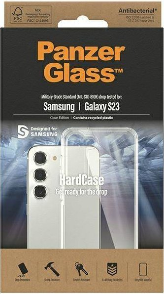 Maskë mbrojtëse PanzerGlass HardCase për Samsung Galaxy S23, e tejdukshme