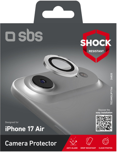 Kapak telefoni Sbs Mobile për Apple iPhone 17 Air, MagSafe, D3O, transparent