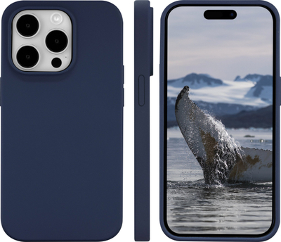 Këllëf telefoni Dbramante Monaco për iPhone 15 Pro Max, mbron mirë, kompatibël me MagSafe, blu