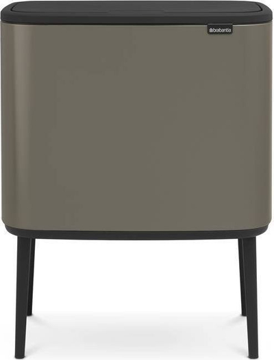 Kosh plehrash Brabantia BO Touch Bin, 3x11L, me kapak Touch, platini