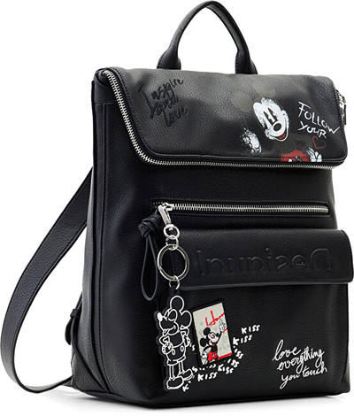 Çantë shpine Desigual Back Mickey 23SAKP302000, e zezë