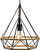 Lampë varëse Elem Loft Pyramid 8802/1, E27 60W, me litar dekorativ, ngjyrë e zezë