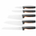 Set thika Fiskars Bamboo, 5 copë, zezë