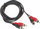 Kabllo audio RCA x2 në RCA x2 Delock 2C W 2C W 1.8m, e zezë