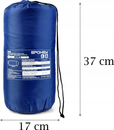 Qese fjetjeje Spokey Outlast OE/BL, 220 cm, +5 deri +10°C, blu