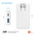 Karikues USB Fixed Slim Traveller, 65W, USB C dhe USB A, i bardhë