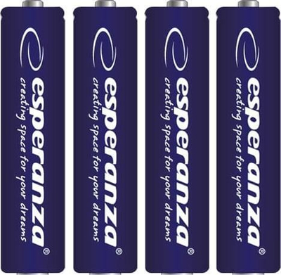Bateri alkaline Esperanza LR6 AA, 1.5V, set me 4 copë