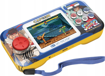 Konzolë dore DreamGEAR My Arcade Street Fighter II Pocket Player Pro, ekran i ndritshëm, sistem lojrash, shumëngjyrëshe