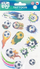Sticker tatuazhi Sticker Boo Football Tattoos, set me 1 fletë, 12 copë, me ngjyra