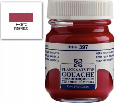 Bojë gouache Talens Extra Fine, 50 ml, Permanent Rose Magenta, rozë