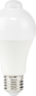 Llambë LED Nedis LBPE27A602 E27, 8.5W 806lm 3000K, sensor lëvizjeje, e bardhë