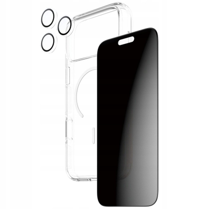 Set mbrojtës PanzerGlass CARE 3 në 1 për iPhone 17 Pro, mbrojtës ekrani privatësie, mbrojtje kamere