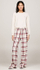Set dhuratë për femra Tommy Hilfiger, pizhame + pantofle, bezhë/të kuqe