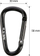 Karabinë kampingu Nils Extreme NC1710, set 2 copë, 5.8cm, e zezë