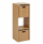 Raft librash 5five Simply Smart Tasso, 35x32x102 cm, pamje dru natyral