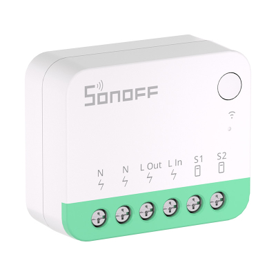 Çelës smart WiFi Sonoff MINIR4M, Matter, kontroll përmes aplikacionit, i bardhë