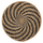 Dekor muri rrethor spiral me liri deti 61x3cm (HM7830.02), zezë